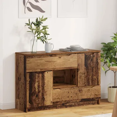Produktbild von vidaXL Sideboard mit Schubladen Altholz 100 x 30 x 65,6 Holzwerkstoff