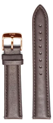 Produktbild von CO88 Collection Horlogeband 8CS-10004 Leren Horlogeband - Ø18 mm - Bruin / Rosékleurig