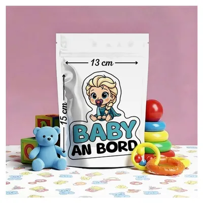 Produktbild von Baby an Bord Aufkleber für das Auto, Prinzessin, wetterfest und UV-beständig