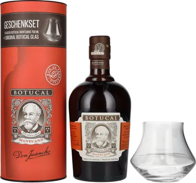 Produktbild von Botucal (Diplomatico) Mantuano Ron Extra Añejo 40% Vol. 0,7l in Geschenkbox mit Glas