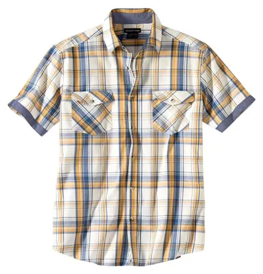 Immagine prodotto di Atlas For Men - Camicia da uomo AF1946 (M) (ecru/blu/ocra)