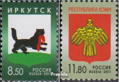 Produktbild von Briefmarken Russland 2011 Mi 1718-1719 (kompl.Ausg.) postfrisch Wappen