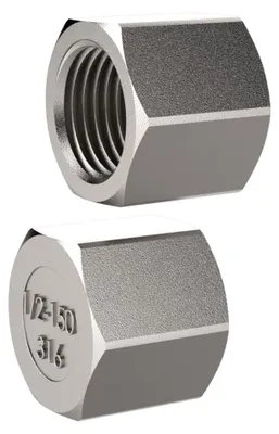Produktbild von Riegler Verschlusskappe, Sechskant, G 1/4, SW 16, Edelstahl 1.4408