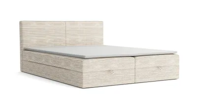 Zdjęcie produktu dla Łóżko Kontynentalne Tapicerowane Sztruks 1 140x200 Beżowe