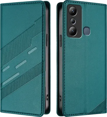 Obrázek produktu pro Pouzdro pro Infinix Hot 20i,Polyuretankožené peněženkové pouzdro s přihrádkou na karty a funkcí stojánku Grün