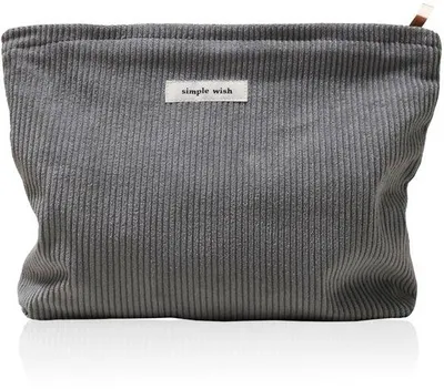 Produktbild von Praktische Grau-Kordugan-Tasche, vielseitig für Schule, Urlaub, Badeurlaub und Freizeitshopping