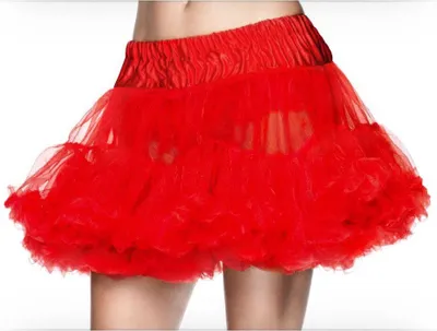 Produktbild von Petticoat Tüll rot - Rock für Faschingskostüm Größe: XL