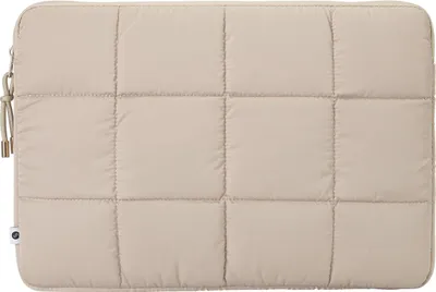 Productafbeelding van Selencia Puffy Laptophoes 15-16 inch - Laptopsleeve - Beige