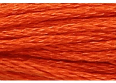 Immagine prodotto di Filo per maglieria, tipo "Anchor Sticktwist", lunghezza 8 metri, colore arancione, materiale: cotone, codice colore 326, composto da 6 fili