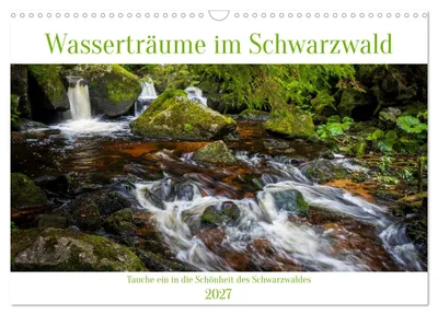Produktbild von Wasserträume im Schwarzwald (Wandkalender 2027 DIN A3 quer), CALVENDO Monatskalender