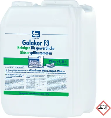 Produktbild von Dr. Becher Galakor F3 Reiniger für gewerbliche Gläserspülmaschinen 12000g