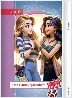 Produktbild von ROTH Hausaufgabenheft Kids für clevere Faule "Best Friends Forever" DIN A5