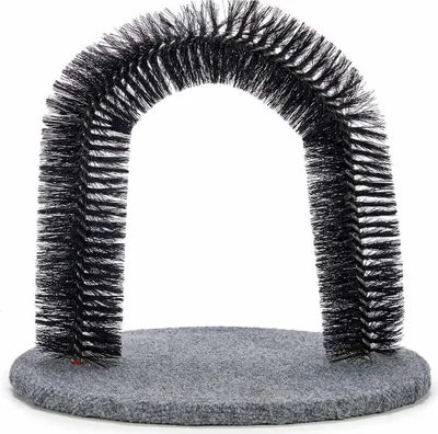 Immagine prodotto di Spazzola ad arco per massaggio e toelettatura del gatto, 37 x 29 x 34 cm, grigio