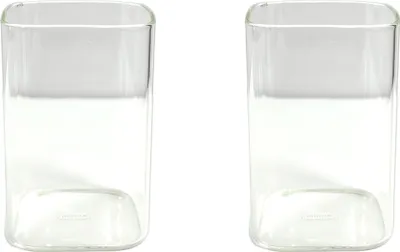 Produktbild von Mulex Klare quadratische 2-teilige Gläser für Cocktails