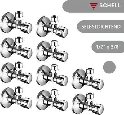 Produktbild von SCHELL Eckventil - Eckregulierventil - 1/2 Zoll selbstdichtend 049170699 COMFORT - 10 Stück