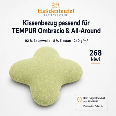 Produktbild von Kissenbezug passend für TEMPUR Ombracio & All-Around Schmetterlingskissen, KI-generiertes Bild