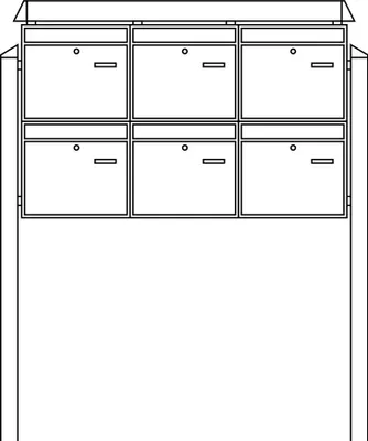 Produktbild von Burg-Wächter Briefkasten-Anlage 86440 W 86440