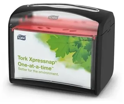Produktbild von Serviettenspender Xpressnap Tischspender Kunststoff schwarz Packung mit 4 Stück