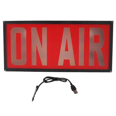 Obrázek produktu pro nápis "On Air Recording", světelný box LED s napájením přes USB pro studiové vysílání a živé vysílání