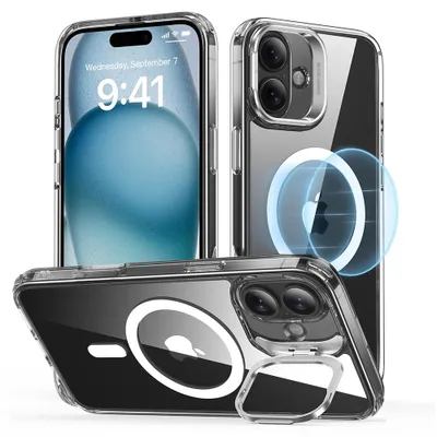 Obrázok produktu pre ESR Classic Hybrid HaloLock Kickstand puzdro pre iPhone 16 – číre