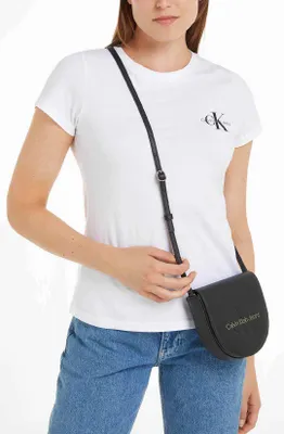 Immagine prodotto di CALVIN KLEIN JEANS - Saddle bag donna con logo e tracolla  - Misura One size