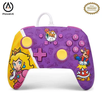 Produktbild von PowerA NSGP0092-01, Gamepad, Nintendo Switch, Kabelgebunden, USB, Violett, Rot, Gelb, 3 m
