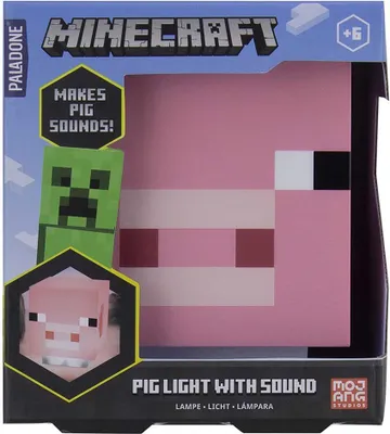 Zdjęcie produktu dla Lampa Minecraft Pig z dźwiękiem
