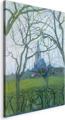 Produktbild von Bilder Piet Mondrian 80x120 cm Vlies Leinwandbild 1 tlg Kunstdruck modern Wandbilder XXL Wanddekoration Design Wand BildAbstrakt Kunst l-G-10347-b-a