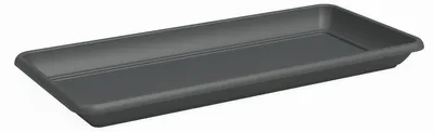 Produktbild von Artevasi Venezia Rectangular Saucer, Untersetzer, Anthrazit, 174 mm, 574 mm, 33 mm