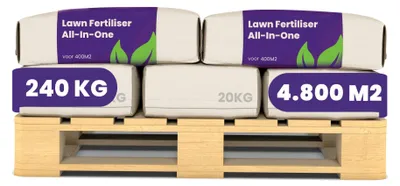 Obrázok produktu pre Hnojivo na trávniky, 240 kg (12 vrecúk po 20 kg) – pre plochu 4 800 m2 – NPK 9-3-6 + 4MgO – Profesionálne hnojivo určené na údržbu záhrad, ihrísk a rozsiahlych zelených plôch – značka Frassor