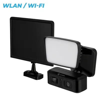 Produktbild von LUVISION WLAN LED Flutlicht Solarleuchte Überwachungskamera Lampe mit Bewegungsmelder