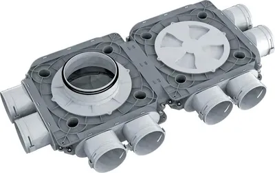 Immagine prodotto di Scatole di distribuzione in plastica BlauFast 90 mm - Blauberg Ventilatoren
