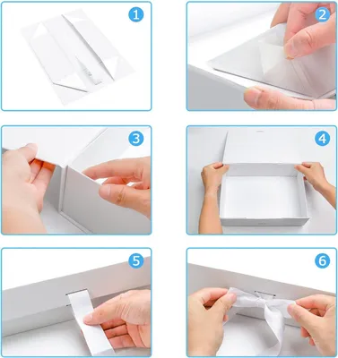 Productafbeelding van Famanu Geschenkdozen set met magnetische sluiting en strik - 26 x 19 x 8 cm - 2 stuks