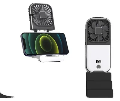 Imagen del producto de Ventilador para el cuello, recargable, con flujo de aire ajustable, color