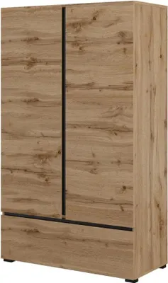 Zdjęcie produktu dla Szafka z szufladą 89 cm GLENROSE - dąb wotan / czarny