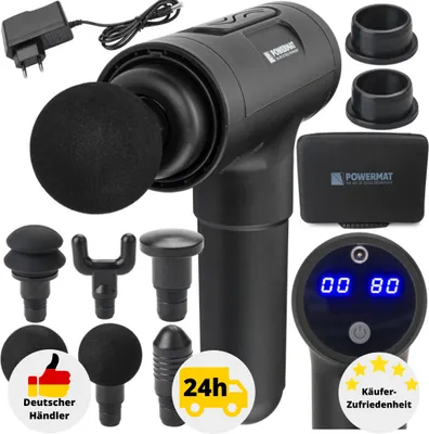 Produktbild von Massagepistole 6 Köpfe Massagegerät Elektrisch LCD Massage Gun Muskel Massager