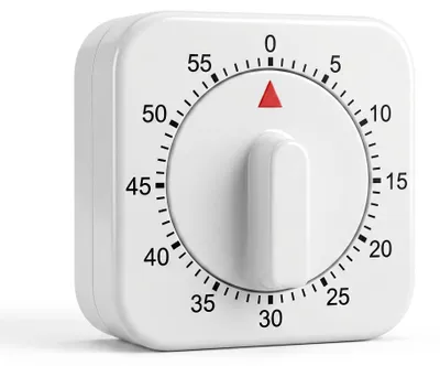 Küchentimer Eierwekker, mechanisch, 60 Min., Kunststoff, Drehschalter