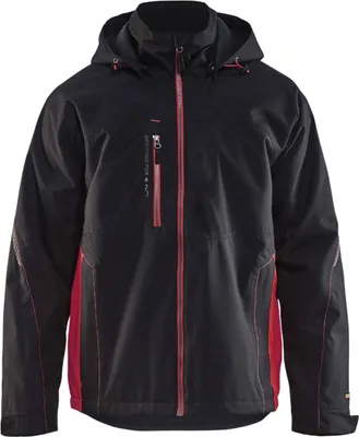 Produktbild von Blakläder Shell-Jacke 47901977 schwarz/rot Uni, M