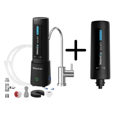 Produktbild von Waterdrop UL12B Untertisch Wasserfilter System mit 1 zusätzlicher WD-FUL12-Ersatzfilter