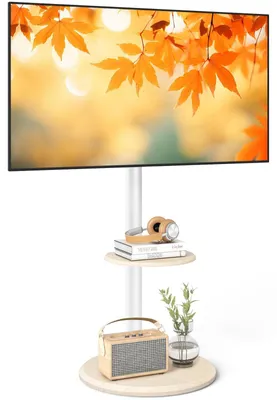 Immagine prodotto di Supporto mobile per televisori da 32 a 65 pollici, con regolazione in altezza e inclinazione, capacità massima di 40 kg, standard VESA massimo 400 x 400 mm