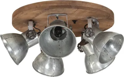 Produktbild von vidaXL Deckenleuchte 25 W Vintage-Silbern 50x50x25 cm E27