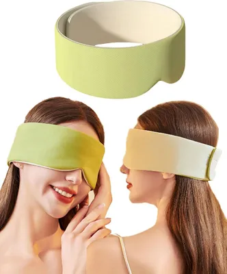 Imagen del producto de Mascarilla refrescante para migrañas, fabricada con material en gel, ajustable, para adultos, ideal como antifaz para dormir