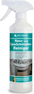Produktbild von HOTREGA Natur und Specksteinofen Reiniger 500 ml, Ofenreiniger, Spezialreiniger, Specksteinreiniger