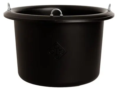 Image de Grooming Deluxe Seau à nourriture Seau d'écurie Noir
