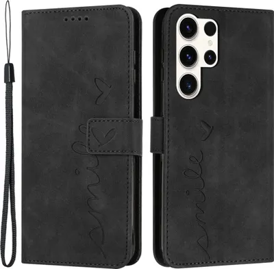 Produktbild von Samsung Galaxy S24 Ultra Hülle - Coverup Smile Klapphülle - Schwarz