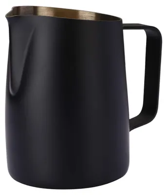 Milchaufschäumer aus Edelstahl, 420 ml, Schwarz