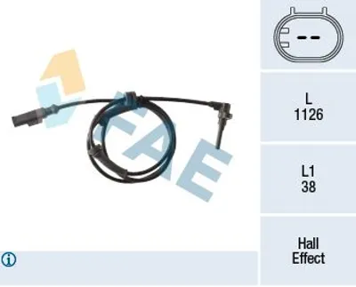 Produktbild von FAE ABS Sensor Raddrehzahl Vorne Links für FIAT PUNTO (188) 78394