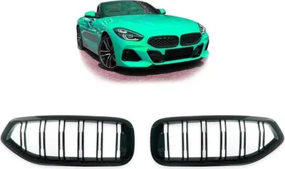 Immagine prodotto di GRIGLIA DEL RADIATORE A DOPPIA BARRA, compatibile con BMW Z4 G29 dal 2018, NERO LUCIDO