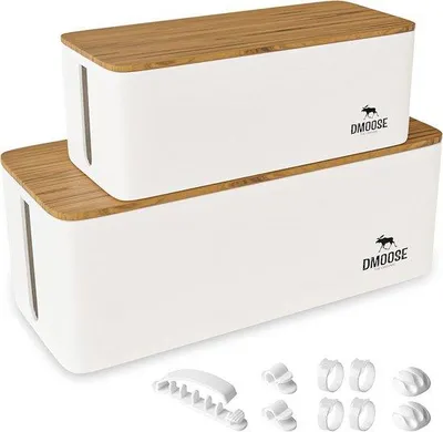 Produktbild von Famanu Kabelaufbewahrungsbox Set von 2 für ordentliche Organisation