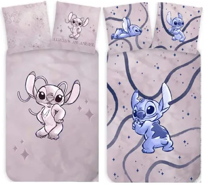 Produktbild von Disney Stitch & Angel - 2 x Bettwäsche im Doppelpack, 135x200 & 80x80